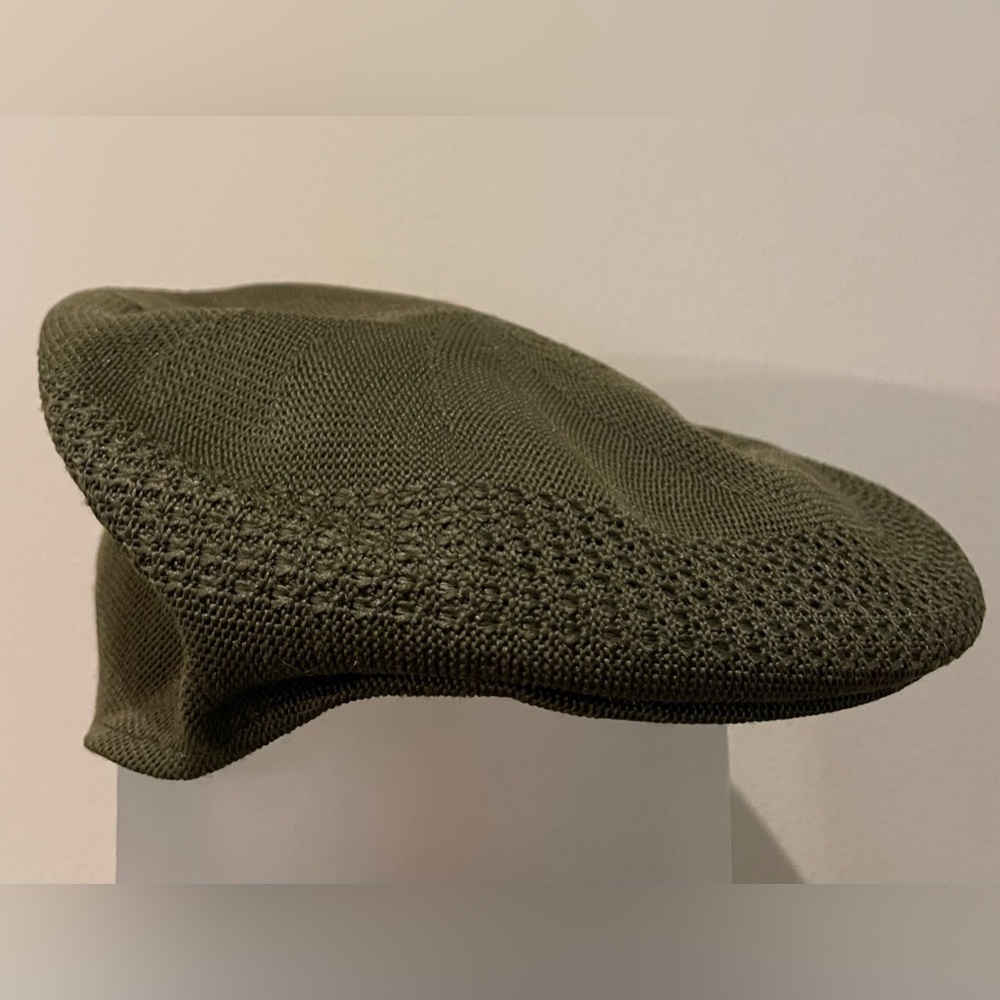 Vintage K&B Echos Green Flat Cap Cabbie Hat